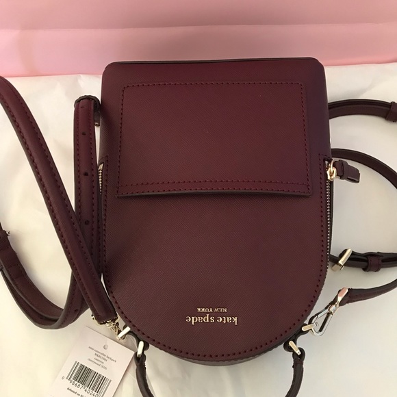 Mini Backpack Kate Spade convertible cherrywood - Picture 7 of 8